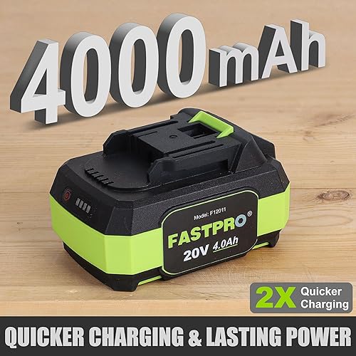 Miniatura 6 de FASTPRO Llave de impacto inalámbrica, pistola de impacto sin escobillas de 12 pulgada (500 N.M) con batería de 4.0 Ah y cargador, incluye 4 enchufes