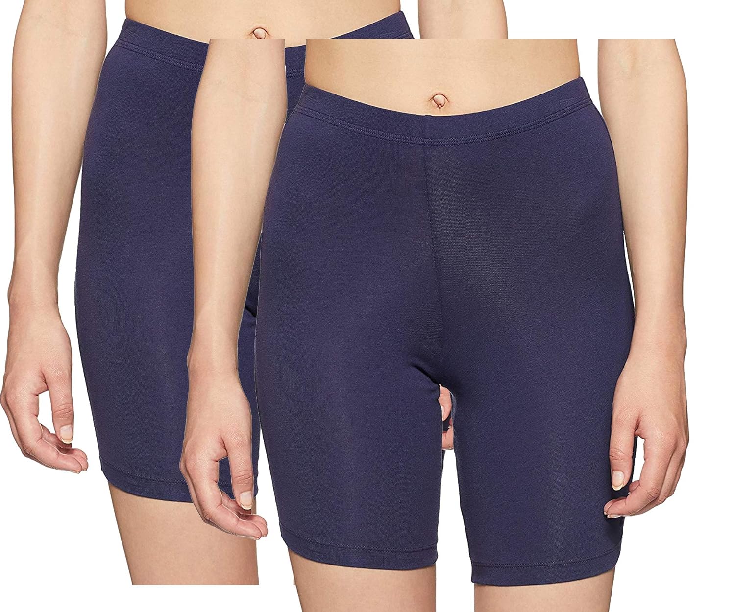 Buy UCARE Women's Cotton Spandex Cycling Short(3202) Pack of 2 at Amazon.in