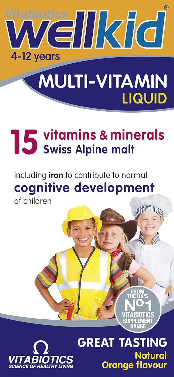 Amazon Com Wellkid By Vitabiotics Multi Vitamin Liquid 150ml Health Household