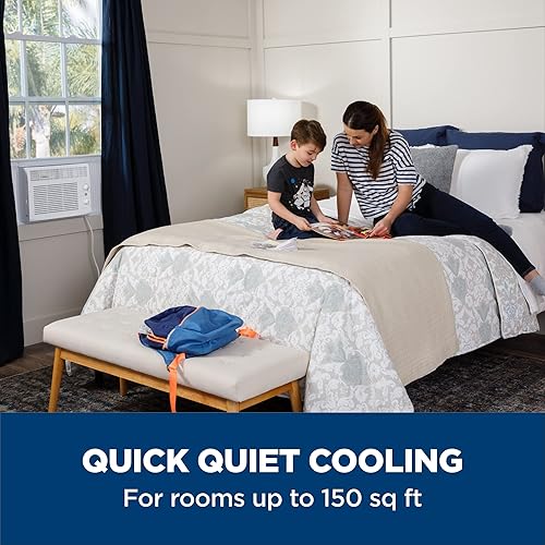 Miniatura 3 de GE - Aire acondicionado inteligente para ventana, BTU Blanco,Negro