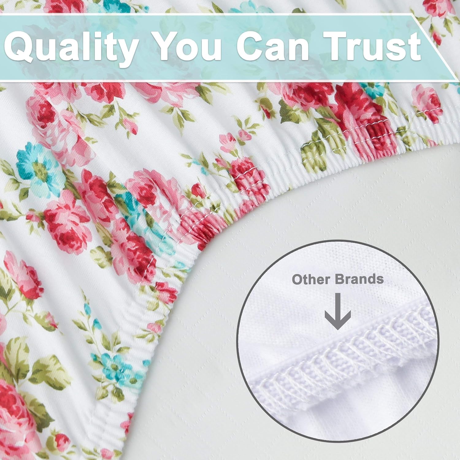 Kids N’ Such Pack N Play Cotton Fitted Sheet Set for Pack N Play Mattress Pad, 2 Pack