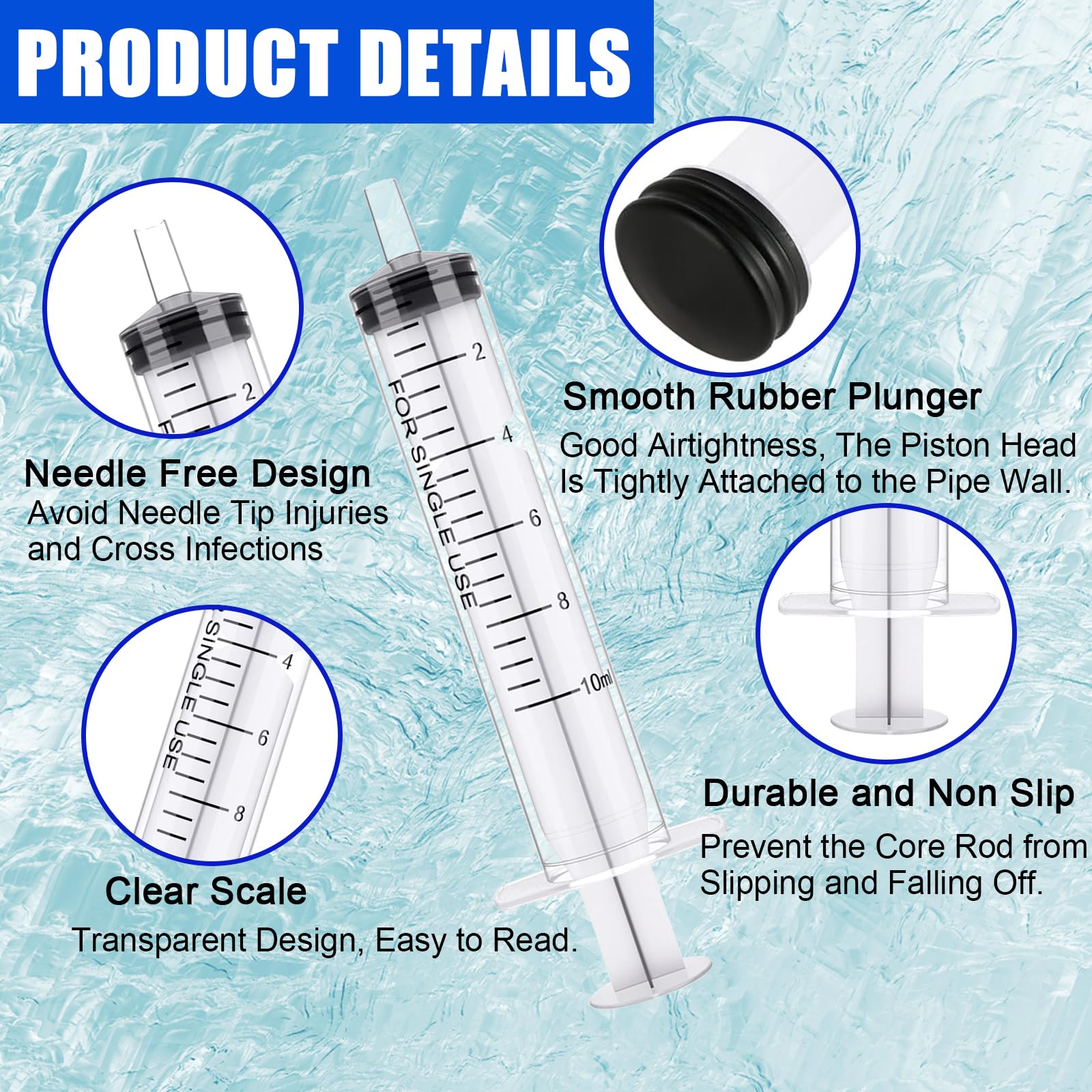 Produktbild von 15 Spritzen Ohne Nadel – 5x 5 Ml, 5x 10 Ml, 5x 20 Ml – BPA-frei, Mit Präziser Skala – Ideal Für Tierfütterung, Labor, Pflanzenbewässerung & Dosierung