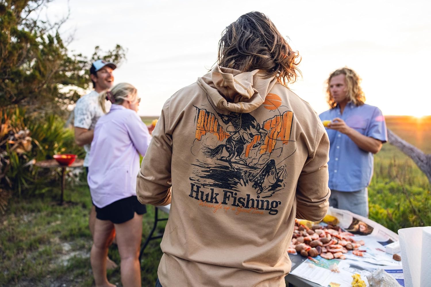 HUK mens Hoodie Tee for Men, Lightweight Performance Fishing Hooded Shirt With Upf Sun Protection - Image 7