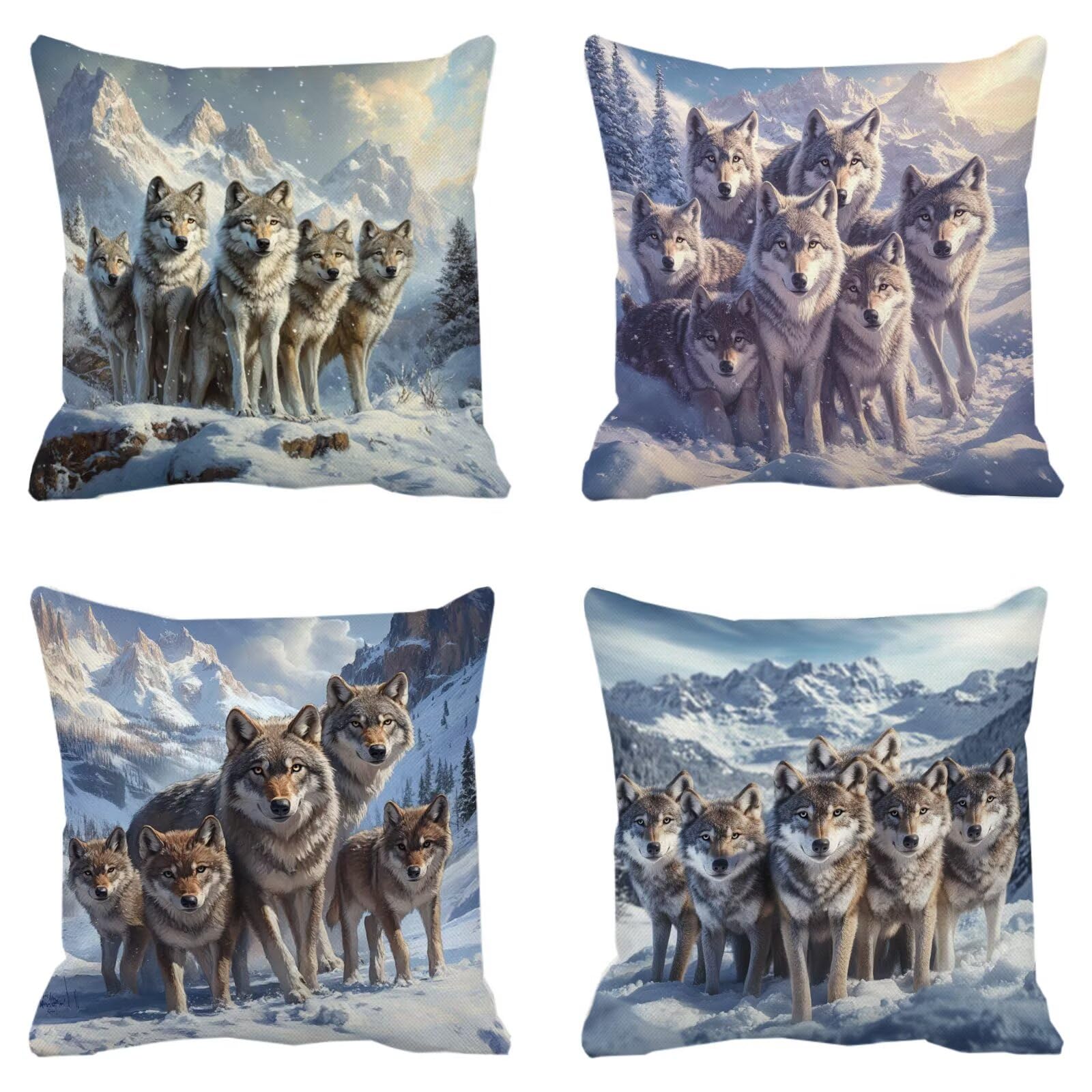 Housse coussin 35x35cm lin taie oreiller imperméable extérieur