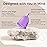 EcoBlossom Reusable Menstrual Cup and Case - The Most Reliable Medical Grade Silicone Period Cups - Comfortably use for 12 Hours (Large (Pack of 2), Round Stem & Case)