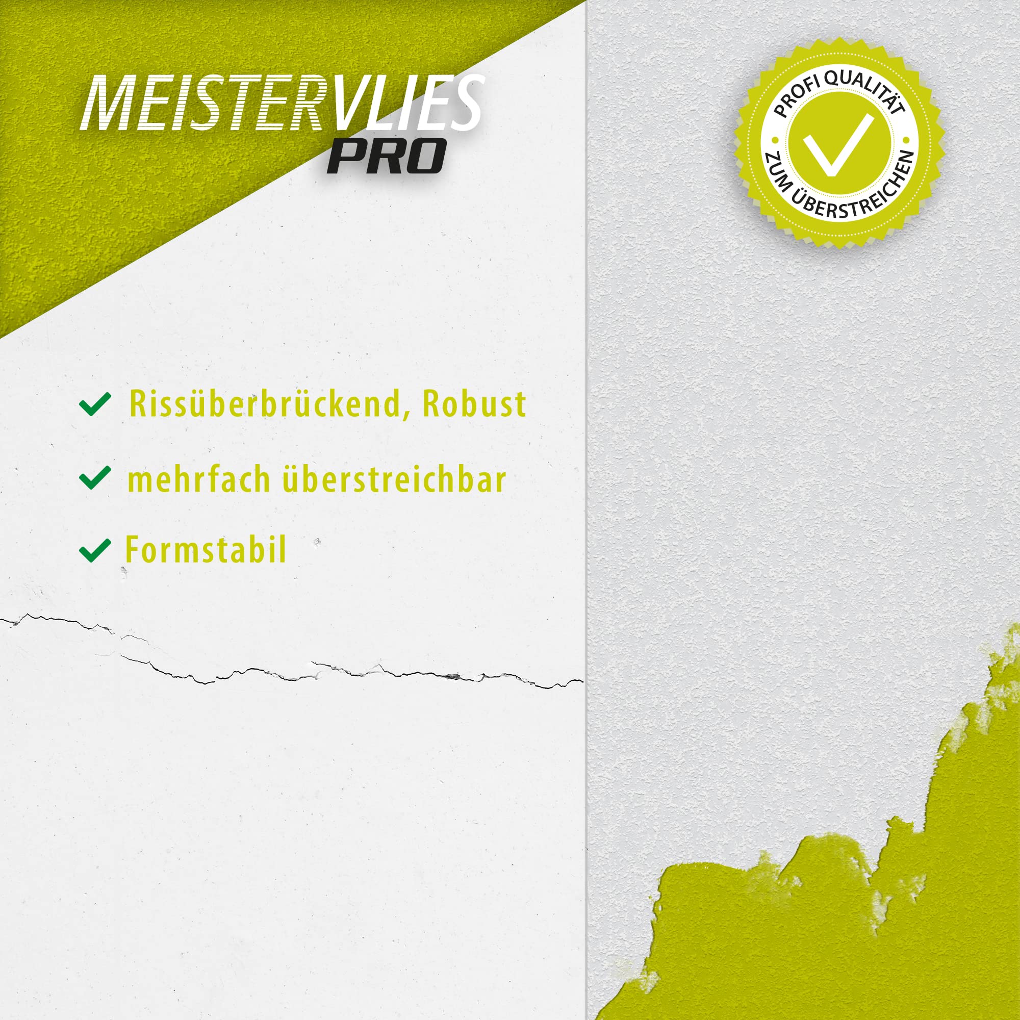 A.S. Création überstreichbare Vliestapete Meistervlies Tapete 25,00 m x 1,06 m weiß Made in Germany 309716 3097-16