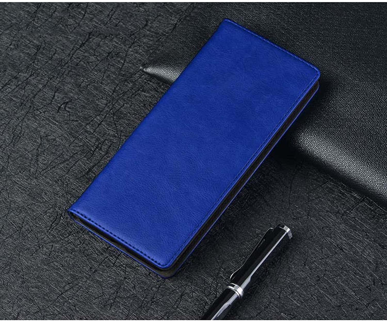 Étui cuir iPhone 14 Pro bleu, protection idéale en déplacement - 8