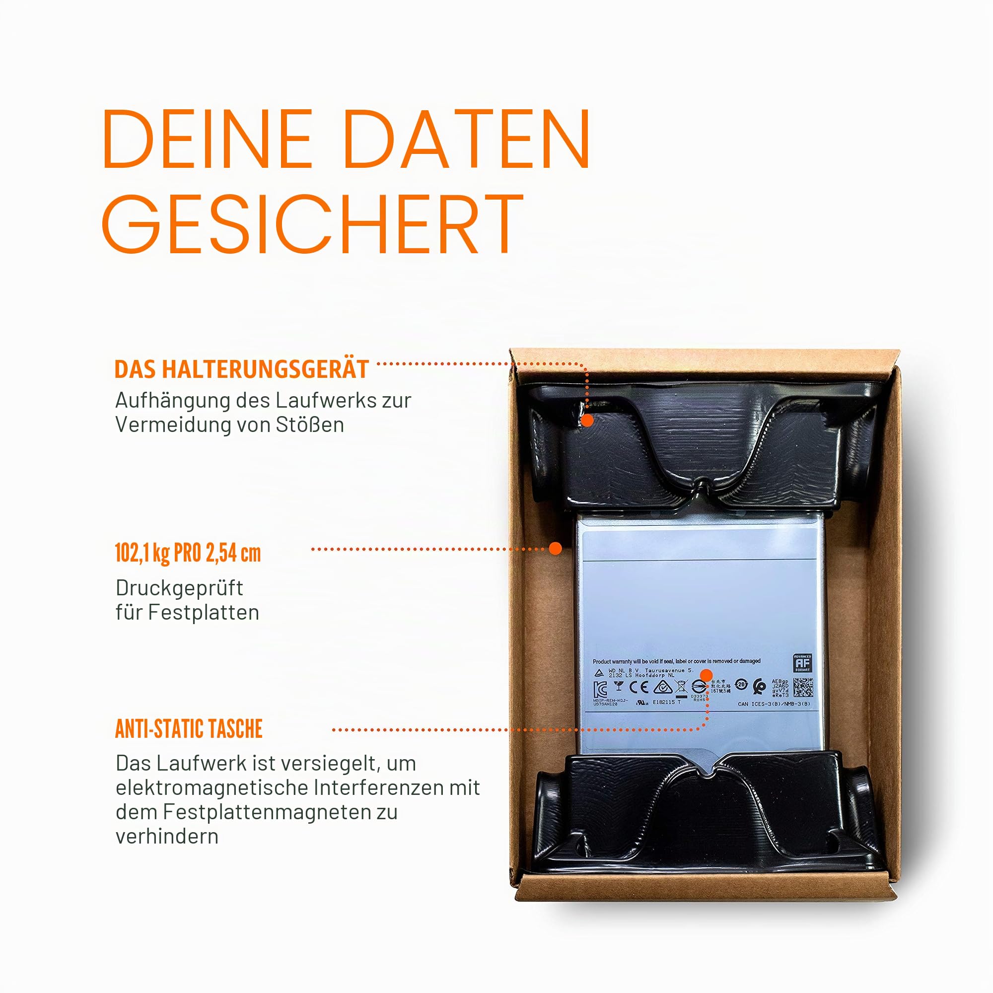 Toshiba MG Series 6TB Interne Festplatte MG04ACA600EY 3,5 Zoll HDD SATA 6Gb/s 7200rpm 128MB Cache