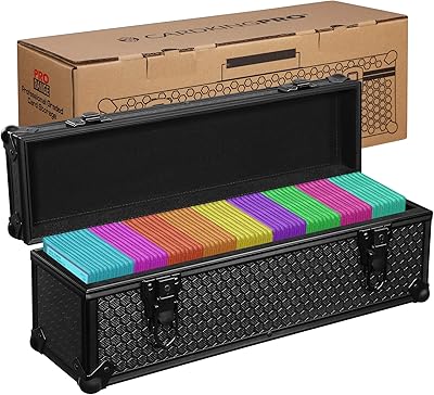 Graded Card Hard Storage Case | Fits 60+ Slabs | Designed for Sports Cards, PSA, Becketts, BGS, SGC, CGC, Toploaders, One-Touch Etc. Strong Protection, Lockable Box, Including Foam Blocks.