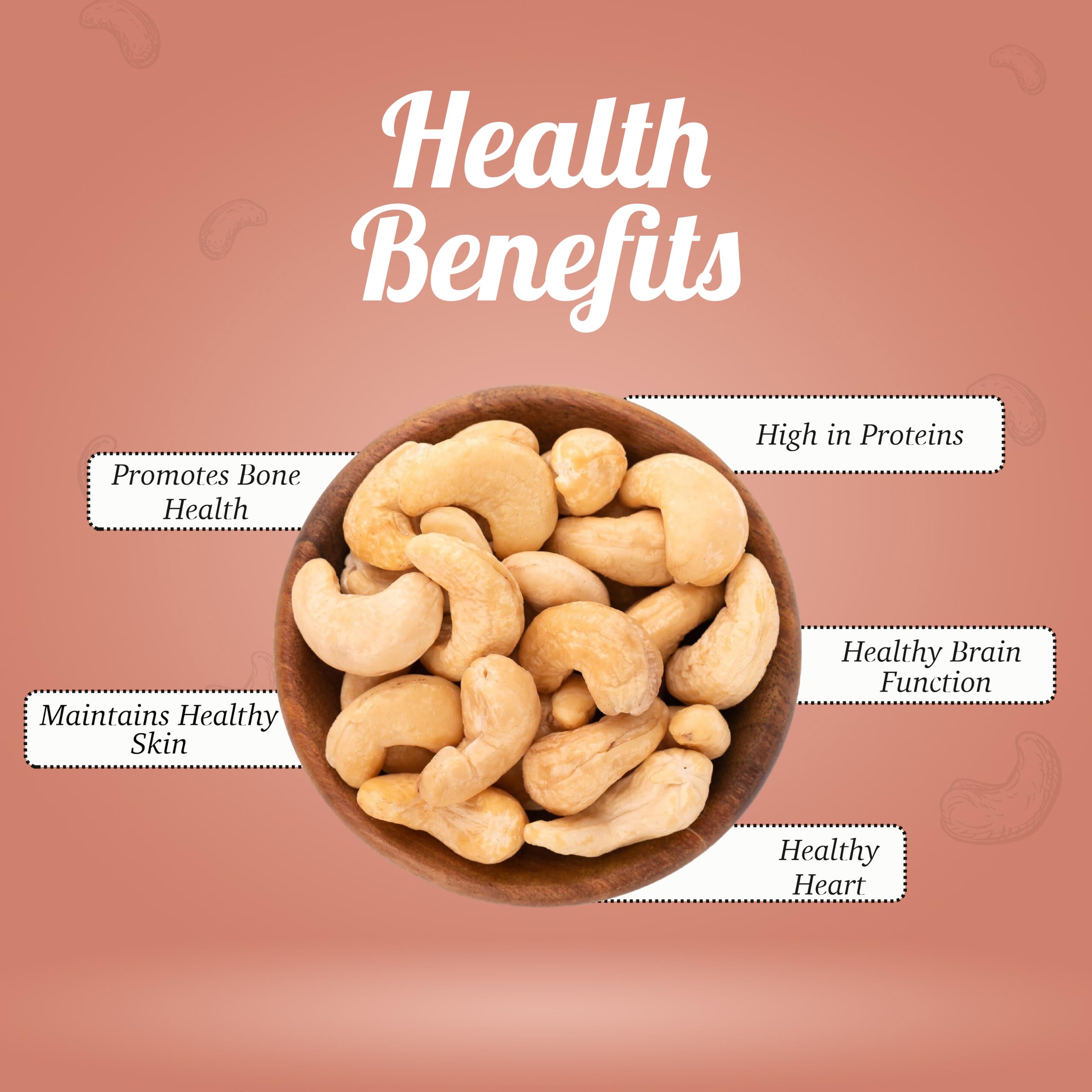 Eatmate Premium Cashews 250g | Handpicked Whole Kaju with Rich Taste & Crunchy Texture | Naturally Nutritious and Flavorful | Perfect for Snacking, Baking, Cooking, Desserts & Festive Treats 3