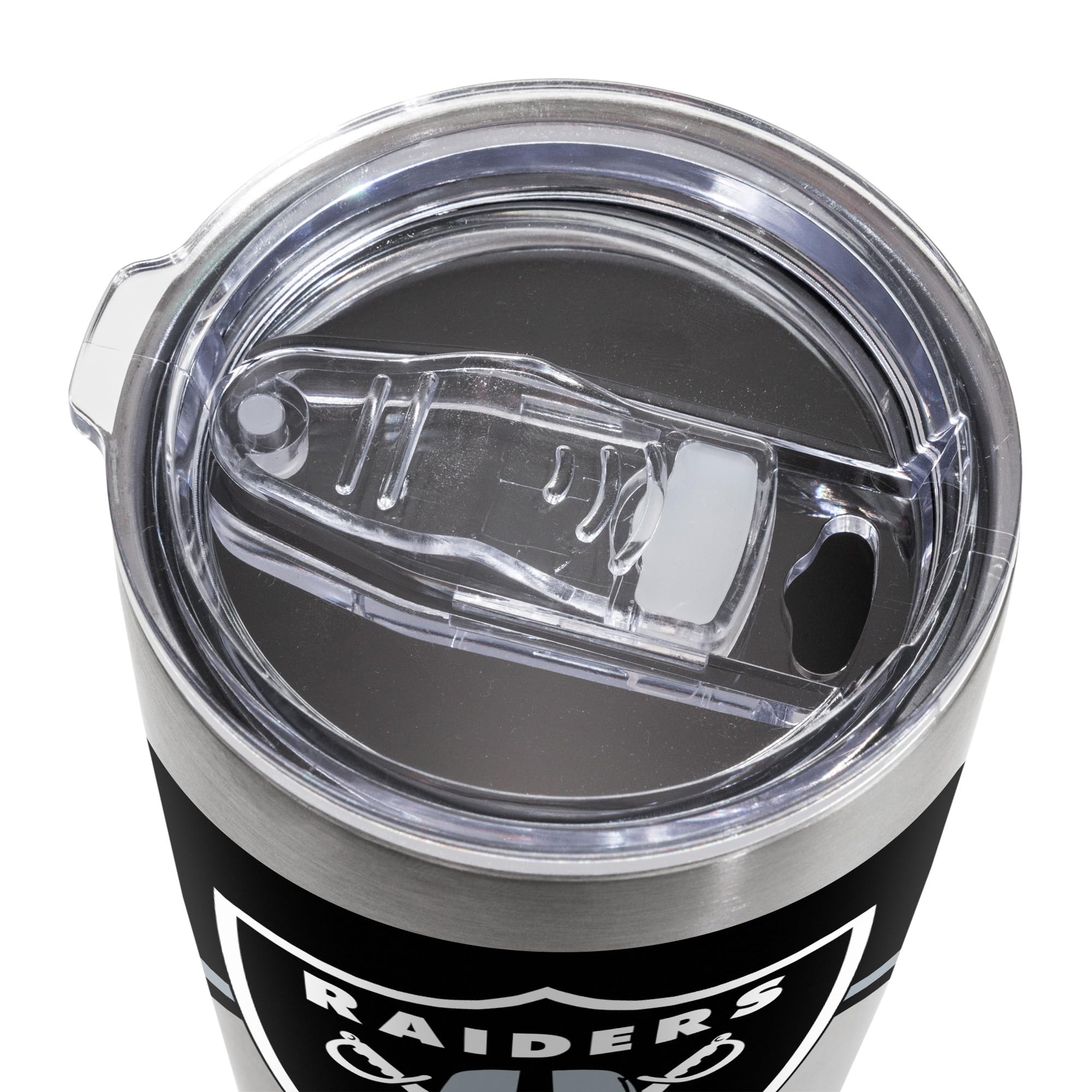 Rico Industries NFL Football 20oz Stainless Steel Tumbler with Lid - Great For Coffee, Tea, Water or Cocktails
