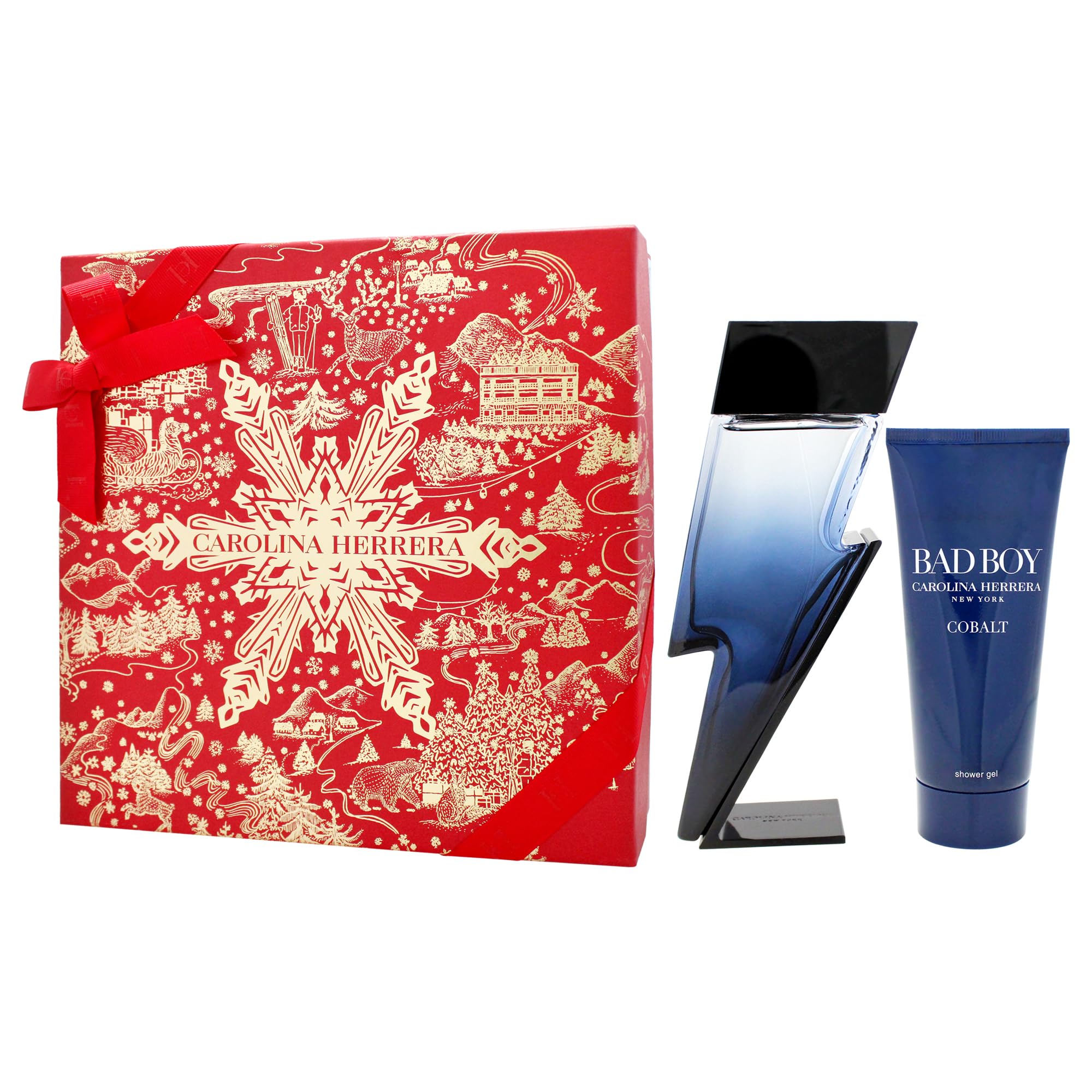 Amazon.com : Bad Boy Cobalt Electrique Set by Carolina Herrera for