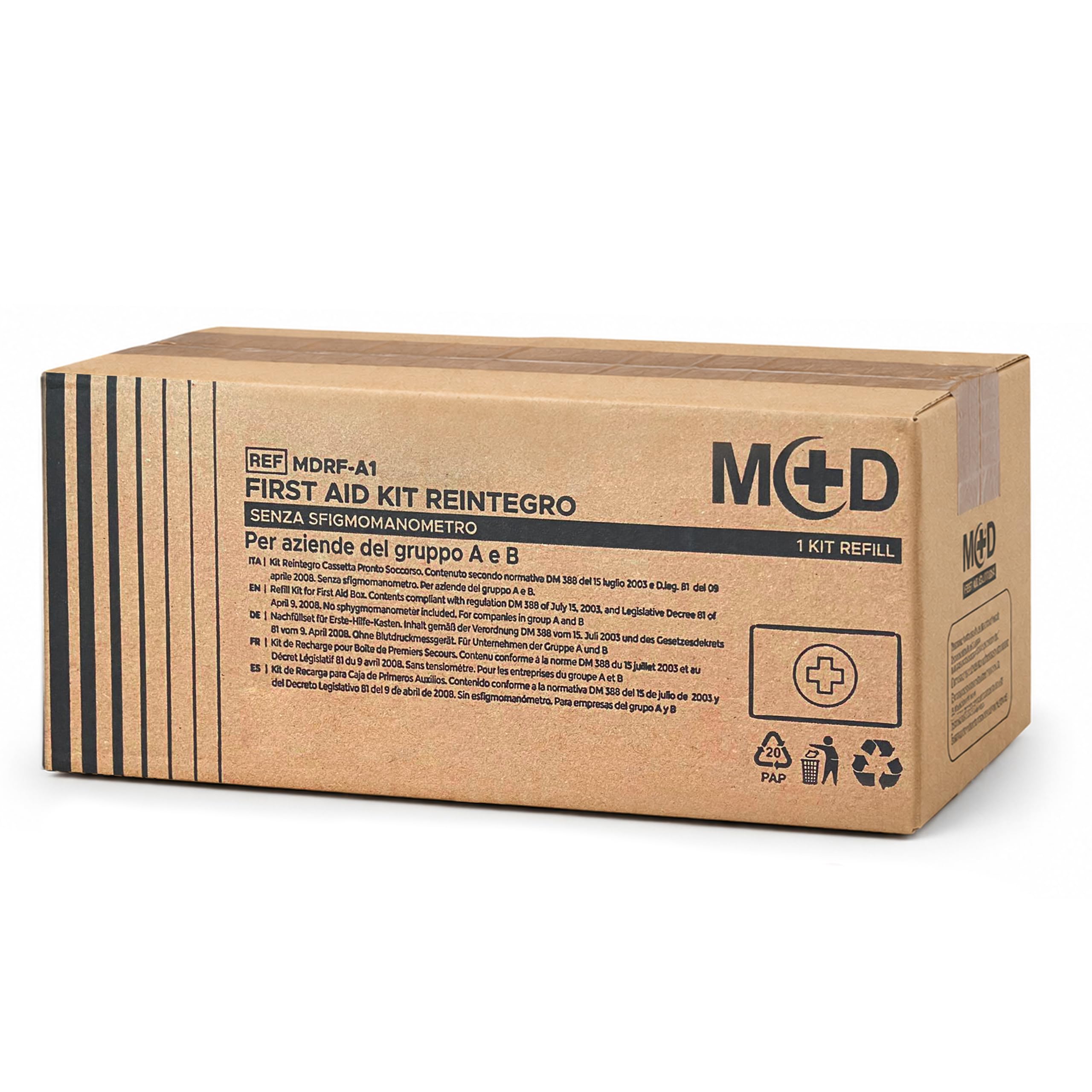 Kit Reintegro Pronto Soccorso Allegato 1 D.M. 388 – Contenuto Conforme Normativa – Rifornimento Cassette Primo Soccorso per Aziende con 3+ Dipendenti