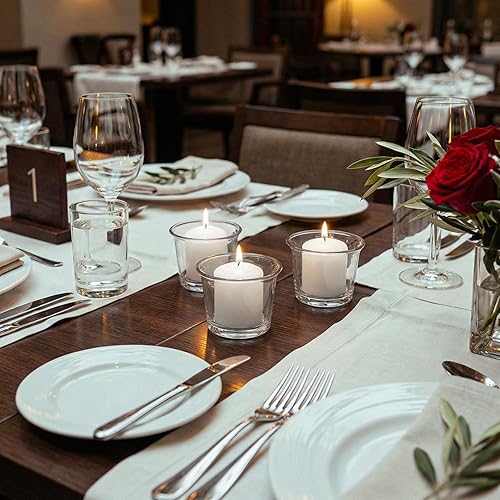 Miniatura 4 de Royal Imports Vela votiva, cera blanca sin perfume, caja de 72, para bodas, cumpleaños, fiestas, spa, vacaciones y decoración del hogar (10 horas de