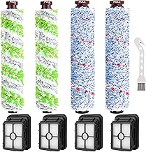 Replacement parts Brush Roll and 1866 Vacuum Filters Compatible with Bissell Crosswave Pro 2306 1785 Series Vacuum Cleaner