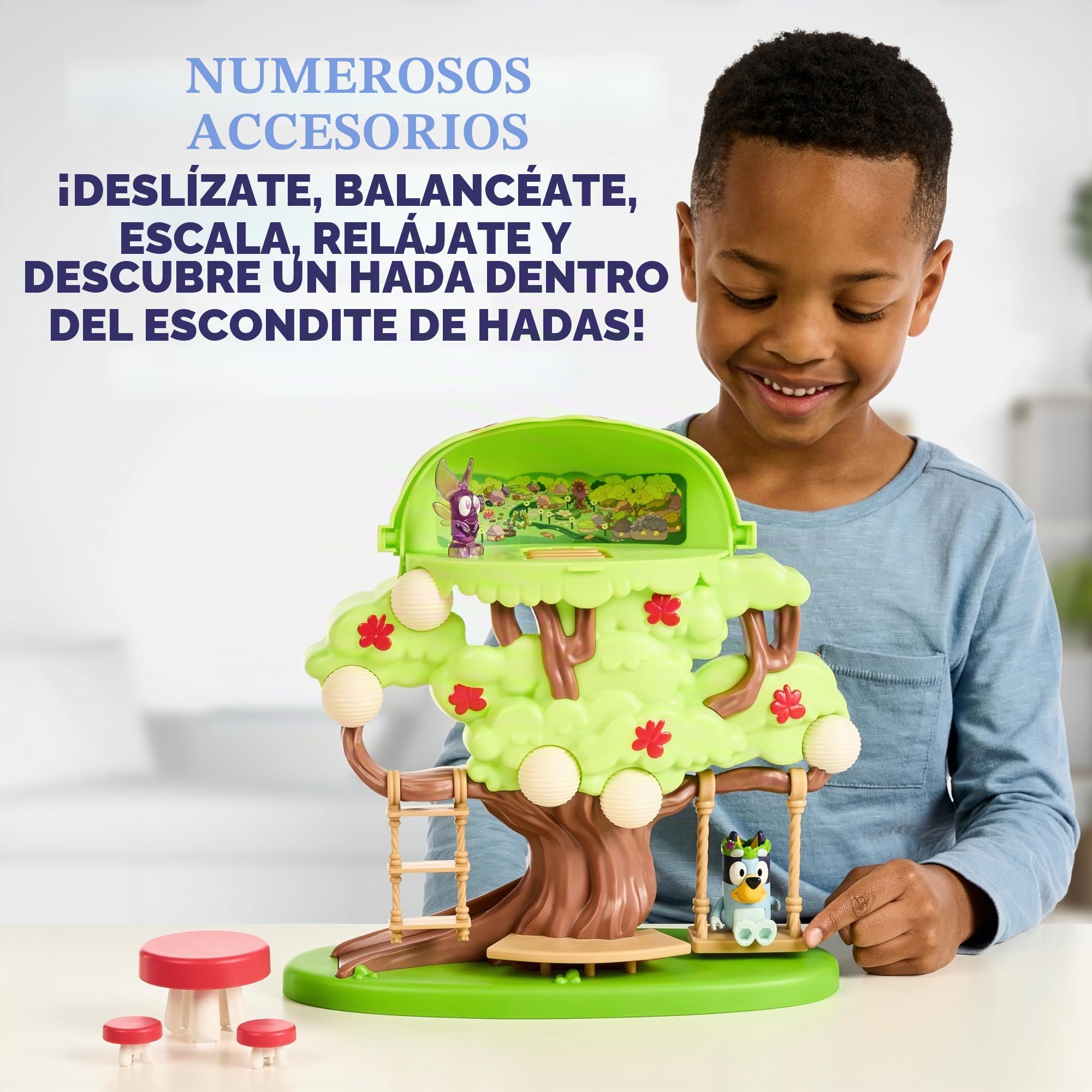Bluey 17529 Tree Playset, Verde, Mediano