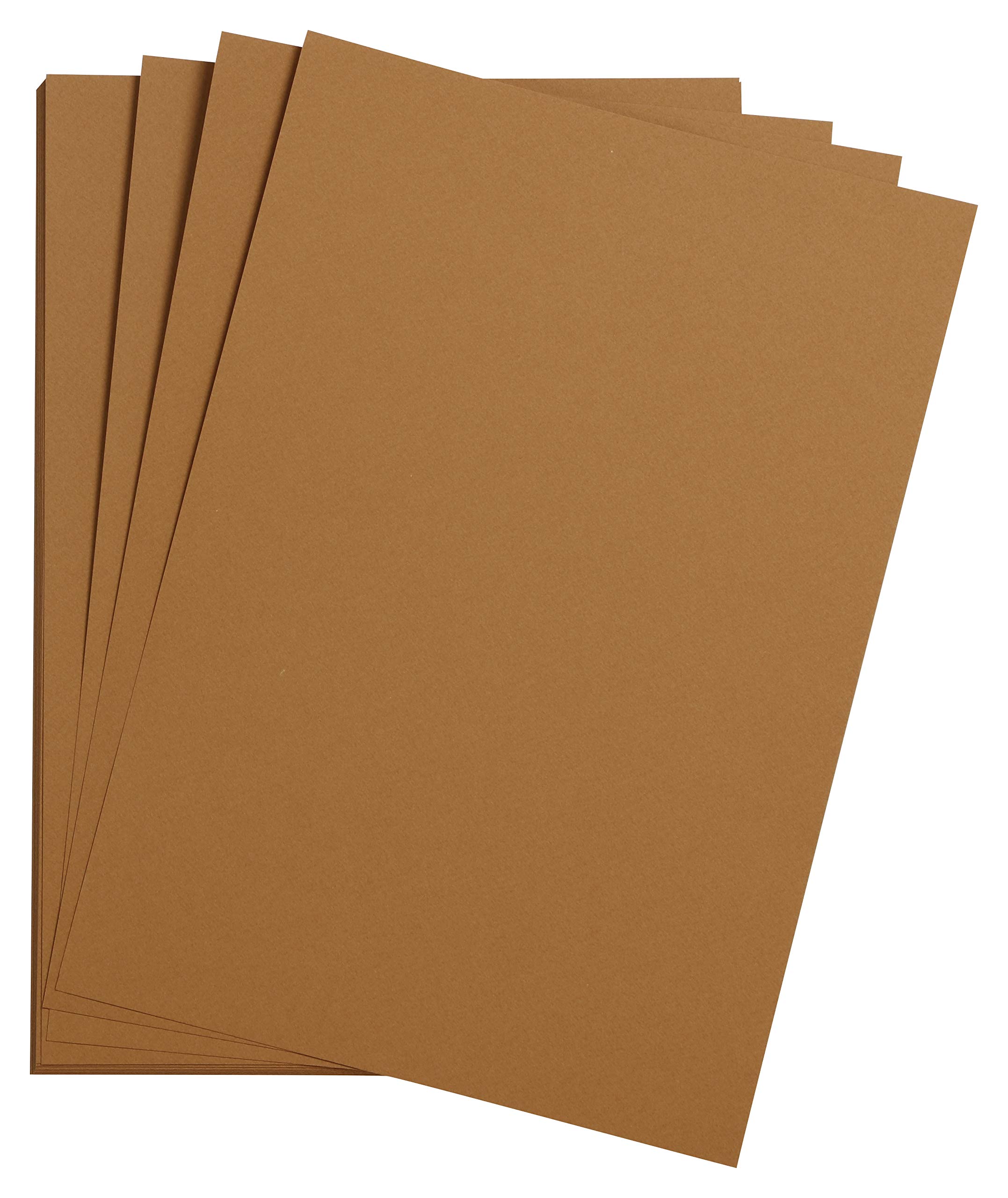 Clairefontaine - Ref 90777C - Etival Coloured Grained Drawing Paper (Pack of 25 Sheets) - A3 (42 x 29.7cm) - 160gsm Cellulose Art Paper - Tobacco - Acid Free, pH Neutral