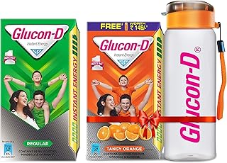 Glucon-D Instant Energy Health Drink Tangy Orange - 1kg Refill with free bottle & Instant Energy, Regular Pack - 1 kg Price In India