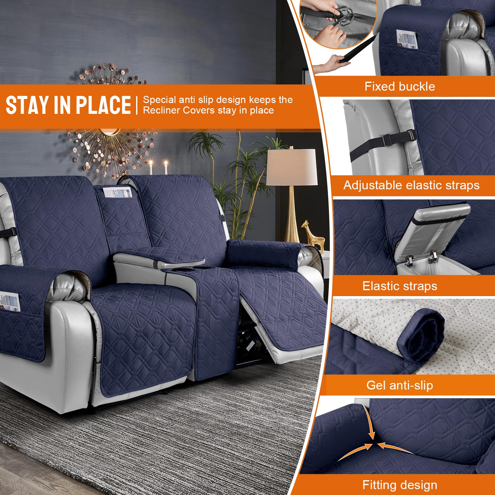 Causeuse inclinable avec console | Meubles RD