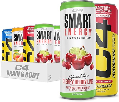 Vista 14 de C4 Smart Energy Drink – Combustible de rendimiento sin azúcar y estimulador cerebral nootrópico, sustituto de café o alternativa Néctar