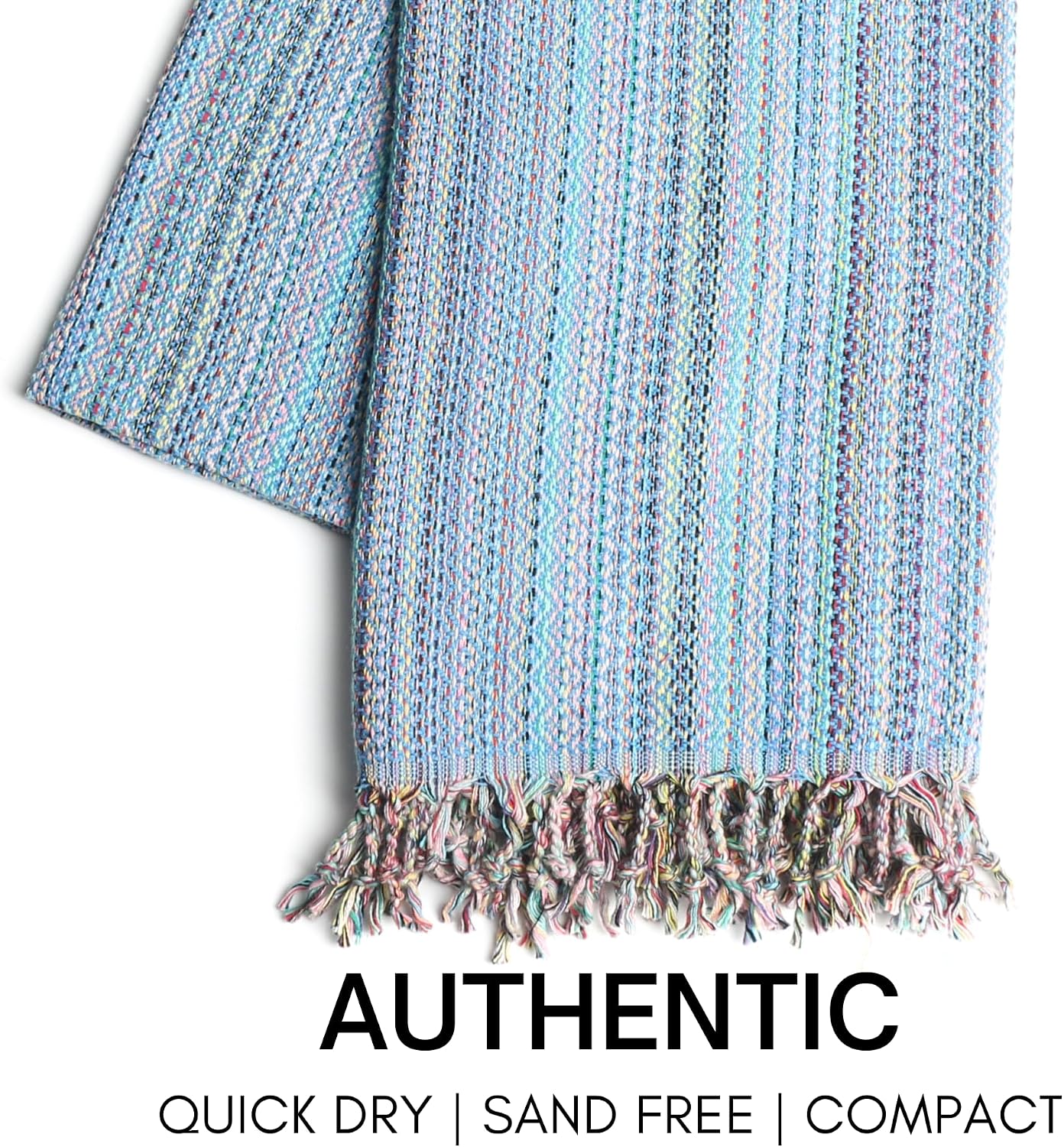 BAY LAUREL Turkish Beach Towel with Travel Bag 39 x 71 Quick Dry Sand Free Lightweight Large Oversized Towels Light