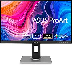 ASUS Tela De Exibição Pe278Qv 27' WQHD(2560 X 1440) 100% Srgb/Rec. 709 A <2, Ips, Telaport HDMI DVI-D Mini Dp, Calman Verificado, Cuidados Com Os Olhos, Anti-Reflexo, Tilt Pivot Giro Altura Ajustável