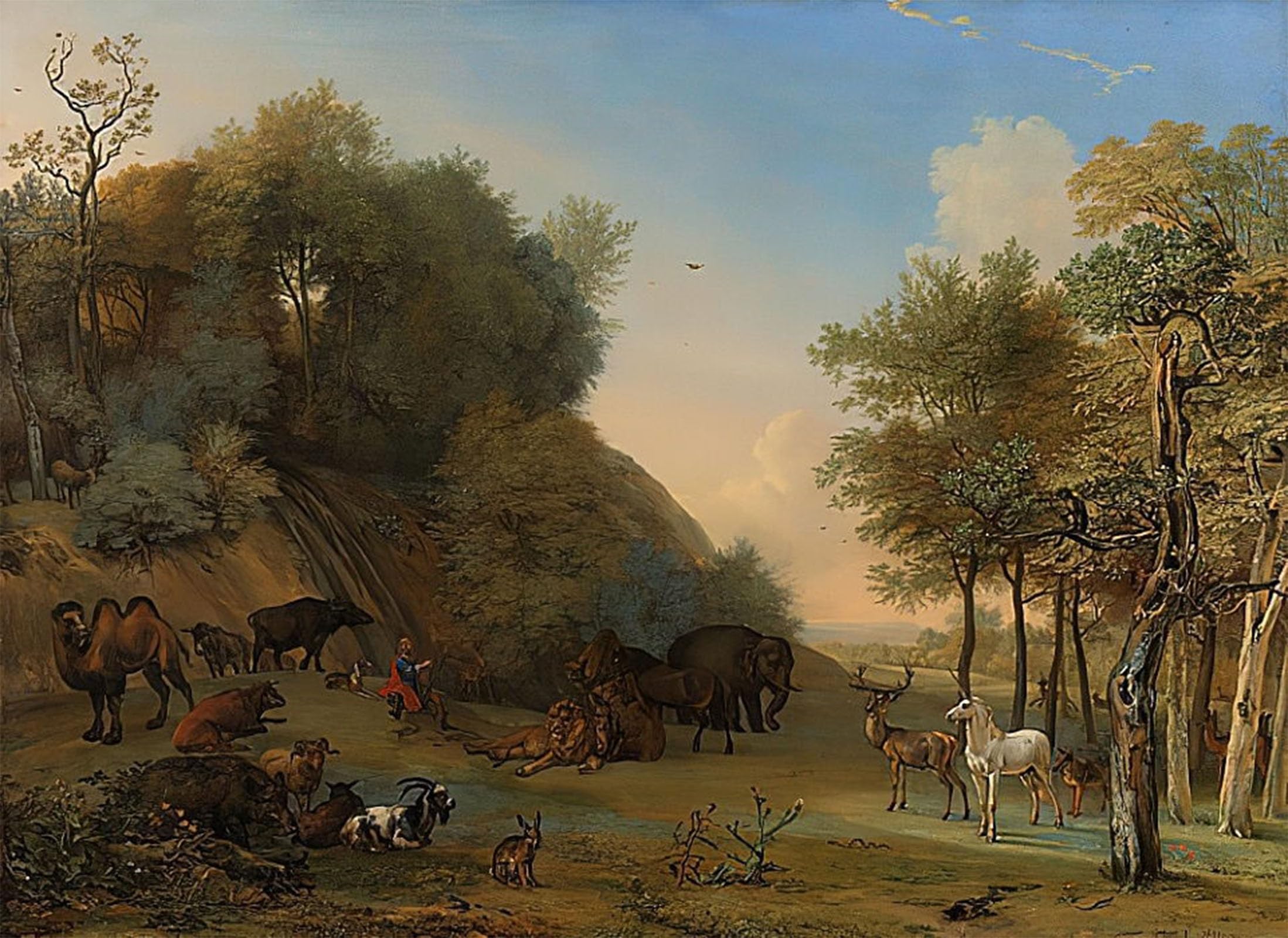 ARTXLXXBN Famous Print Painting Colorful Art Print Orpheus and the Animals by Paulus Potter Canvas Art Decorations for Home Decor 60x90cm