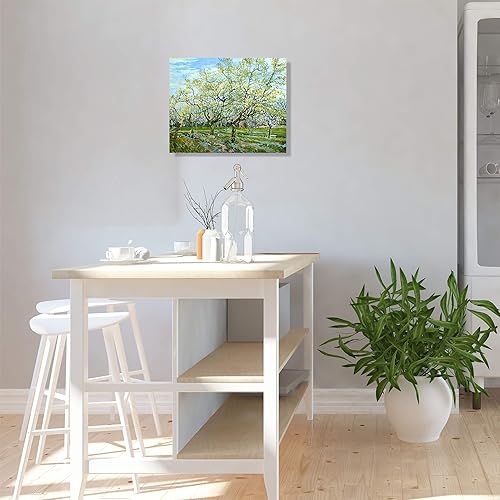 Miniatura 1234 de A&T ARTWORK The Starry Night de Vincent Van Gogh. Tamaño del marco: 36 x 30 pulgadas, tamaño de la imagen: 30 x 24 pulgadas, reproducciones clásicas