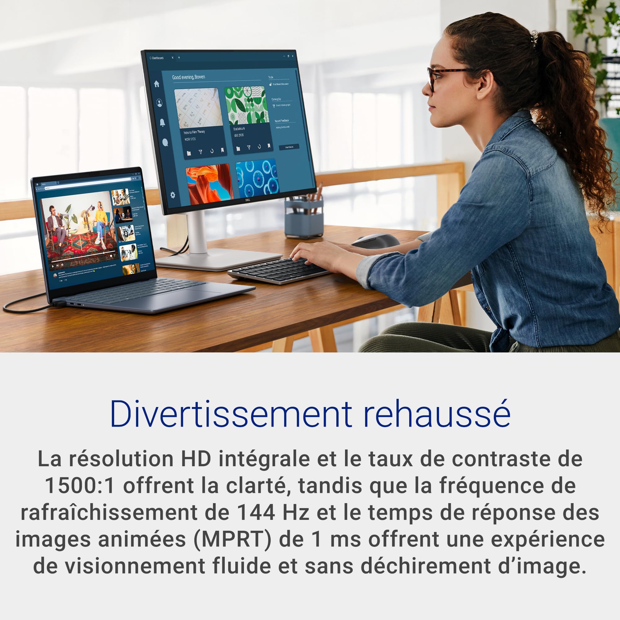 Dell 24 Plus Monitor - S2425HSM, FHD IPS Panel, 144Hz, 1ms, FreeSync