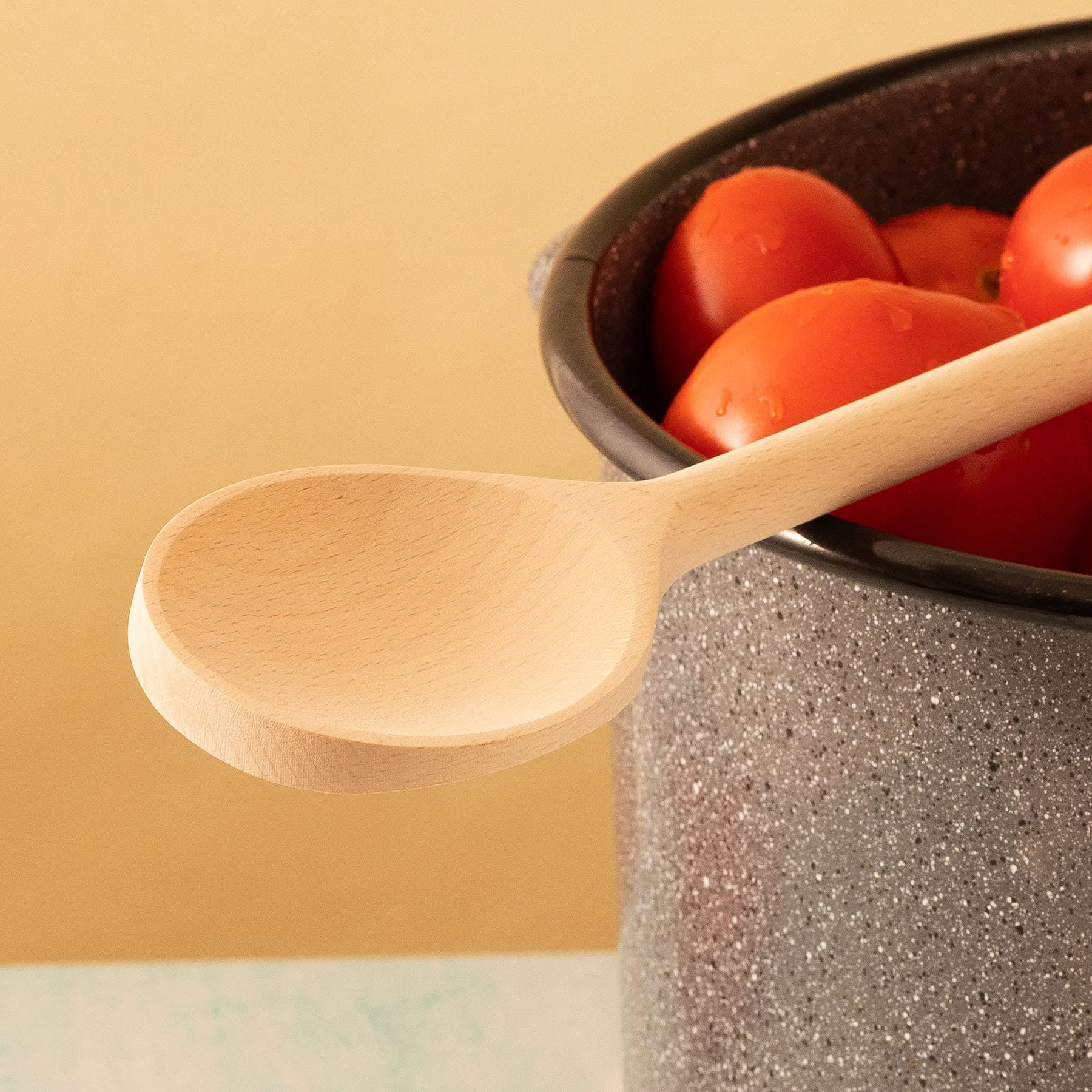 Mr.Woodware Wooden Utensils - Spatula & Spoon Set -4 Mr.Woodware Wooden Utensils - Spatula & Spoon Set -4