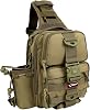 Fiblink Tackle Backpack - Water-Resistant Storage Pack With Rod & Gear Holder, Fishing Shoulder Bag