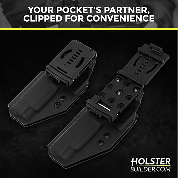 Combat-Loops, Holster Belt Clip Polymer Attachment, Outdoor Loops with Mounting Holster Hardware, Mag Pouches Sheath Tools, Heavy Duty Tactical Accessories - USA Made