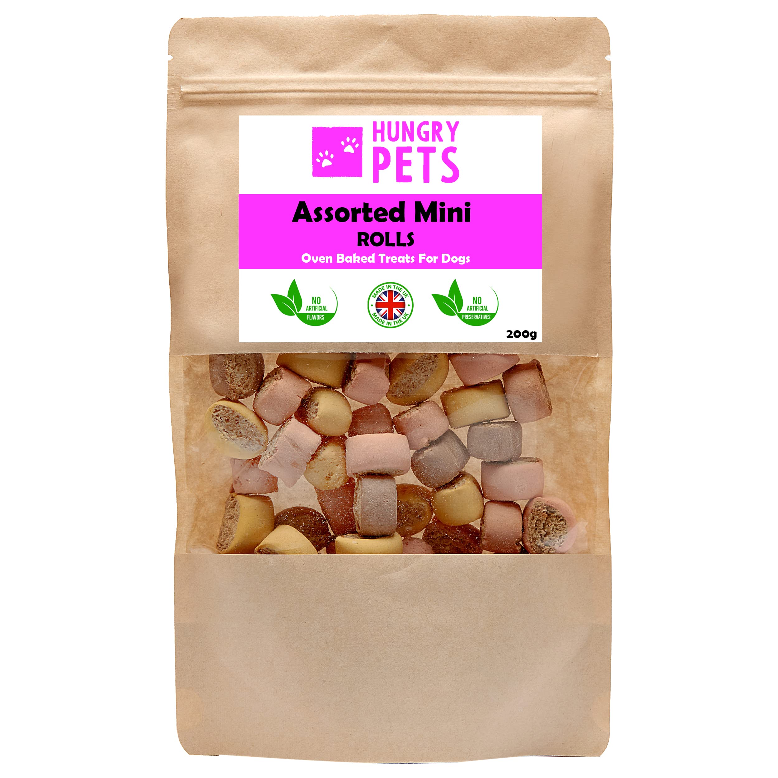 Dog Treats Assorted Mini Rolls Dog Biscuit Oven Baked  Snack Reward Training