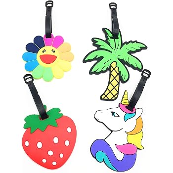 Amazon Com Cute Luggage Tags Unicorn Suitcase Luggage Tags