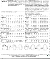 Vista 2 de McCall's Patrones M7357E50 M7357 Misses' Banded Tops con yugo, talla E5 (14-16-18-20-22)