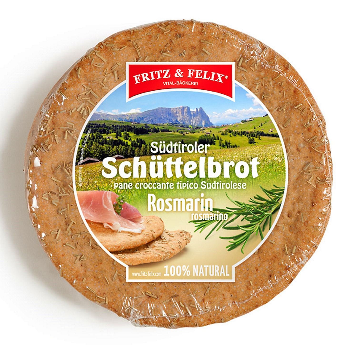 Rosmarin Schüttelbrot Karton 20 x 150 gr. - Fritz & Felix