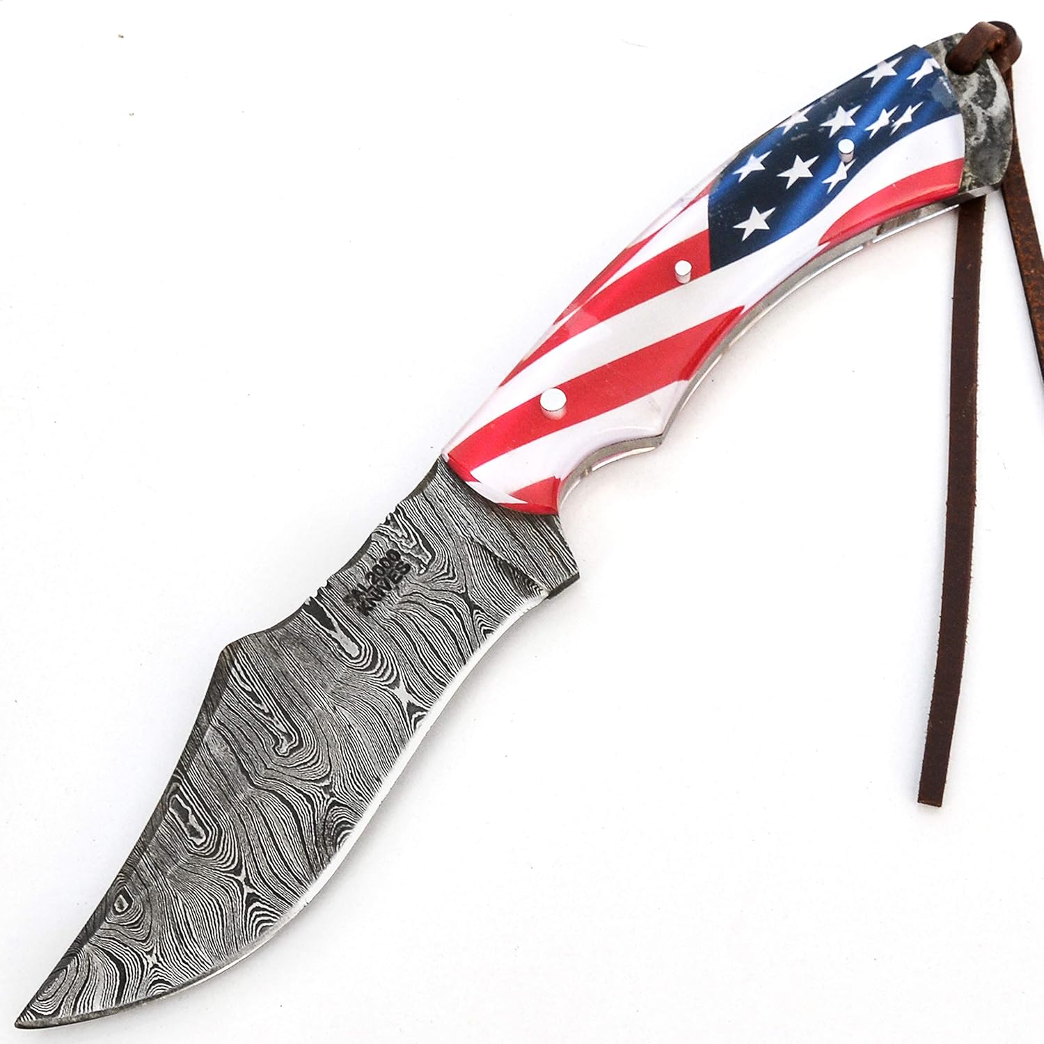 Custom Handmade Damascus Steel 10 Inches Full Tang Knife with Sheath 9817