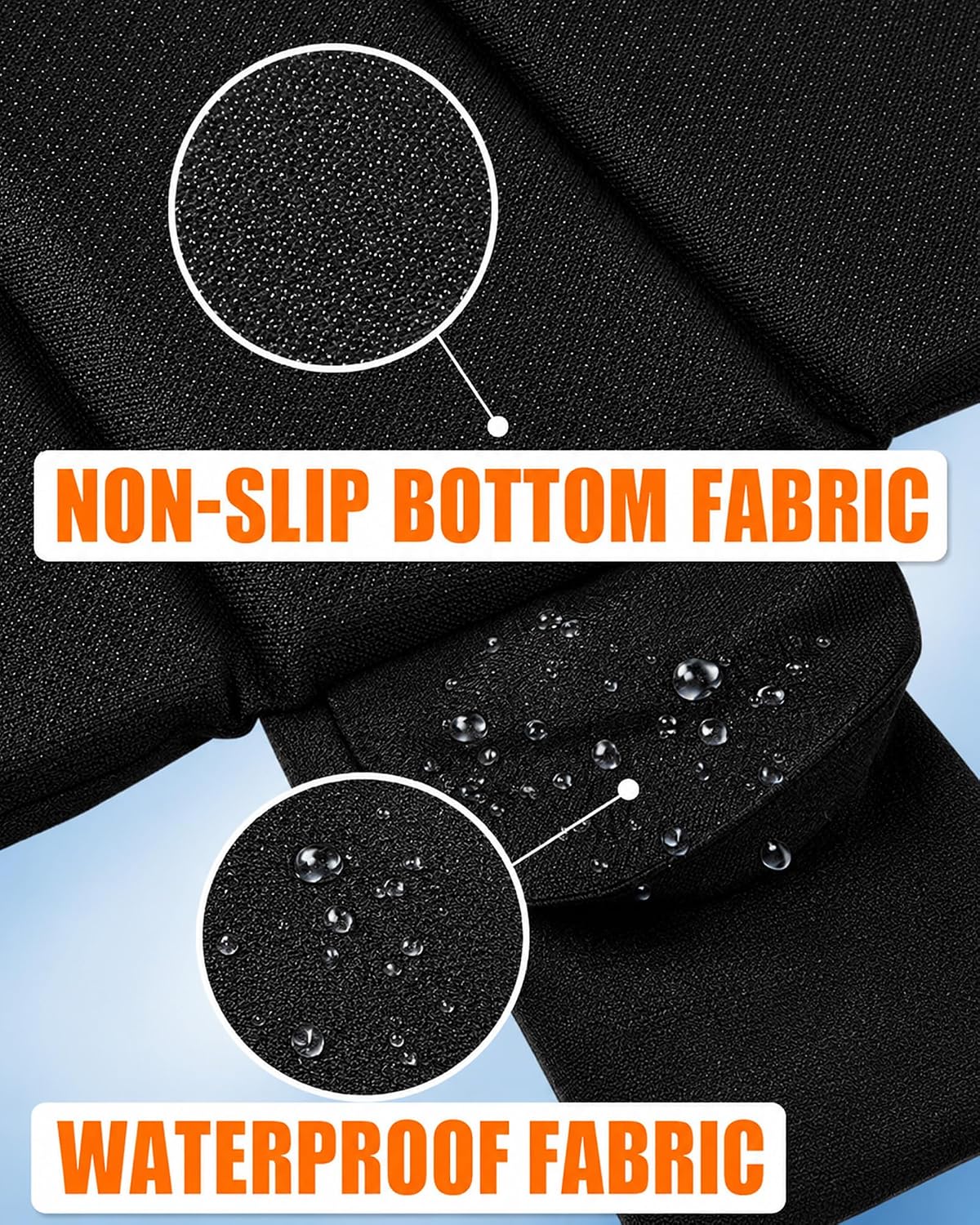 10000mAh Heated Seat Cushion, Foldable USB Rechargeable Battery Powered