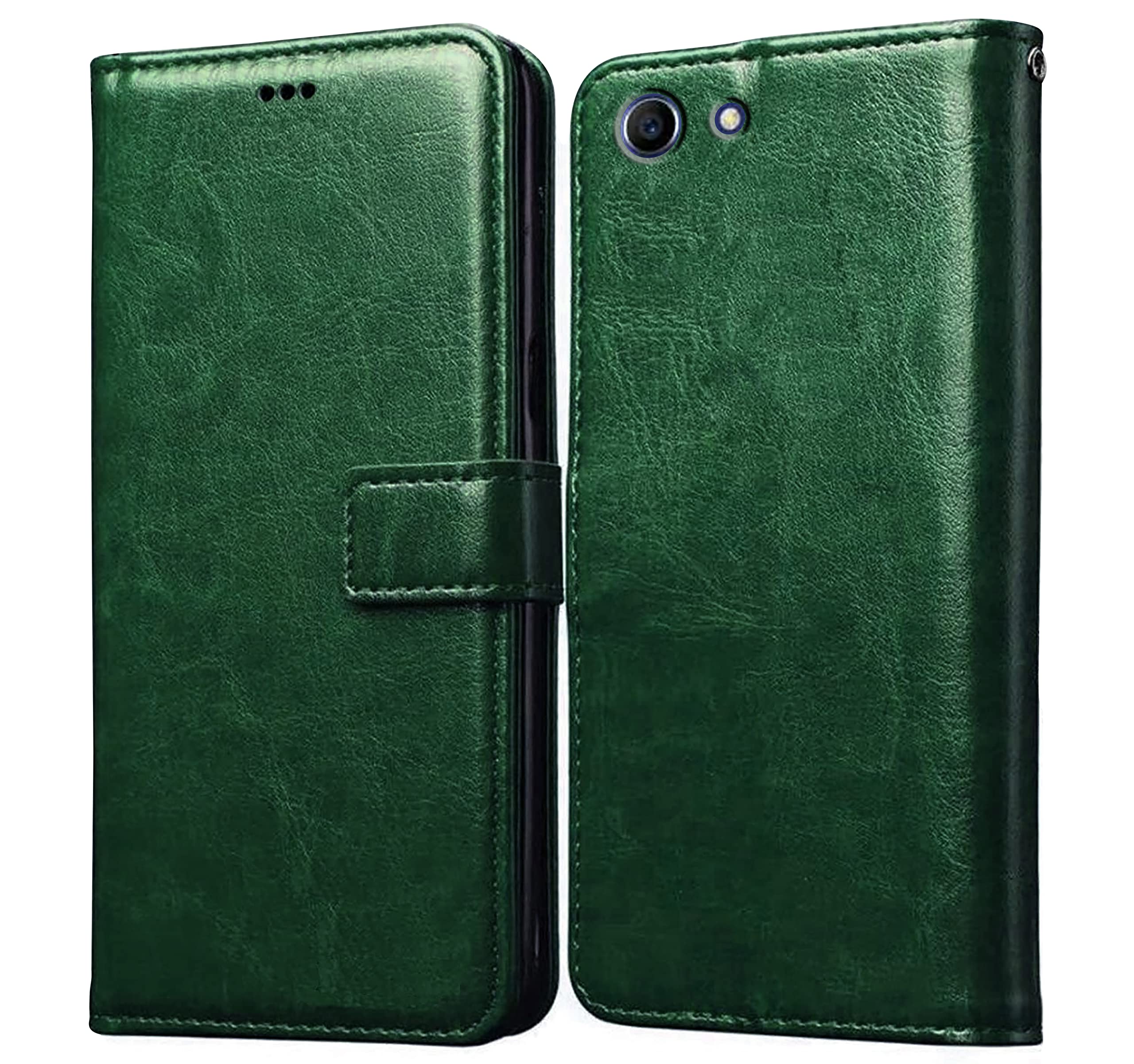 Amazon Brand- Solimo Flip for Oppo A83 (Leather_Green) (B0BHV3VB3T) Amazon Price History, Amazon Price Tracker