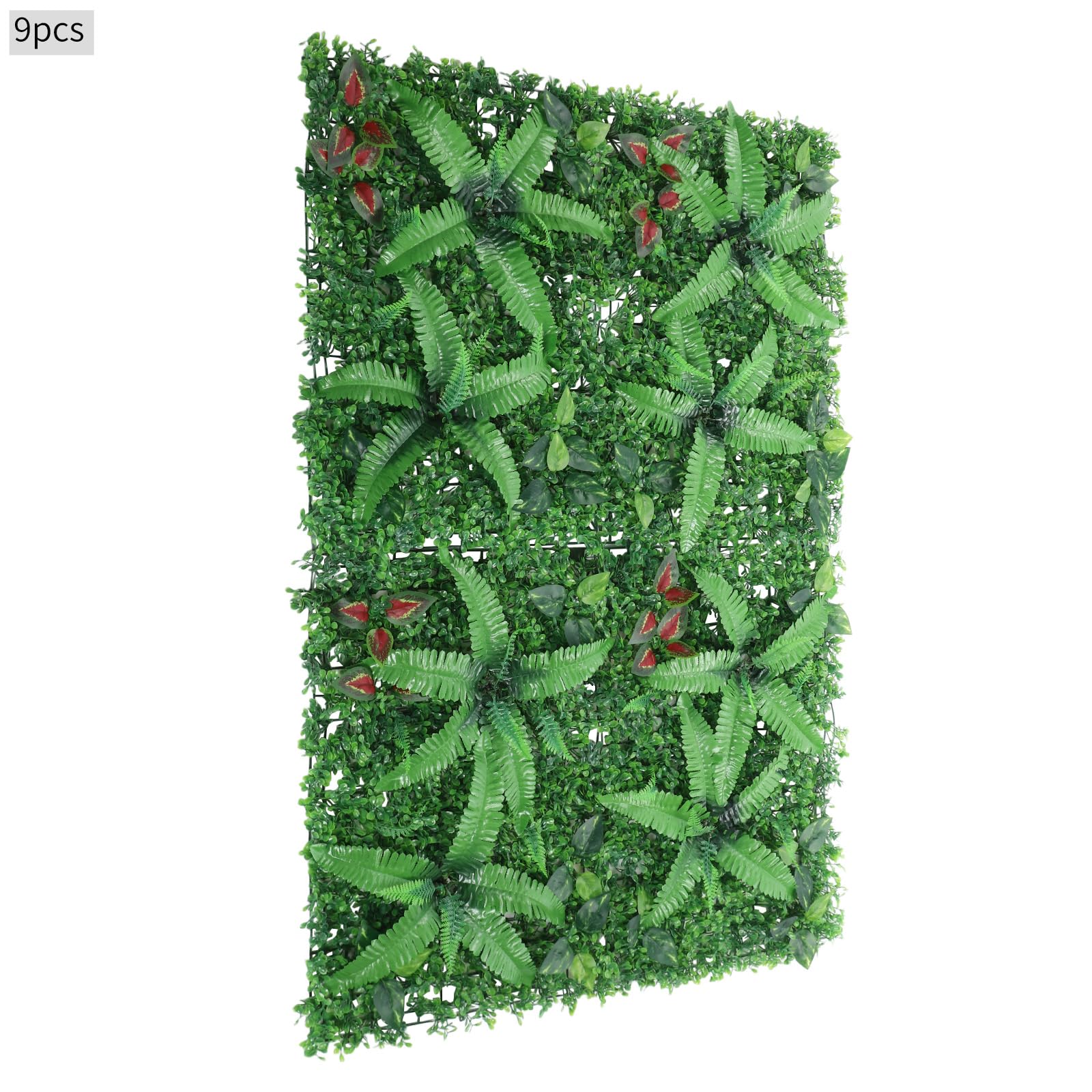 9 unidades de plantas artísticas para césped, decoración de pared, pared de