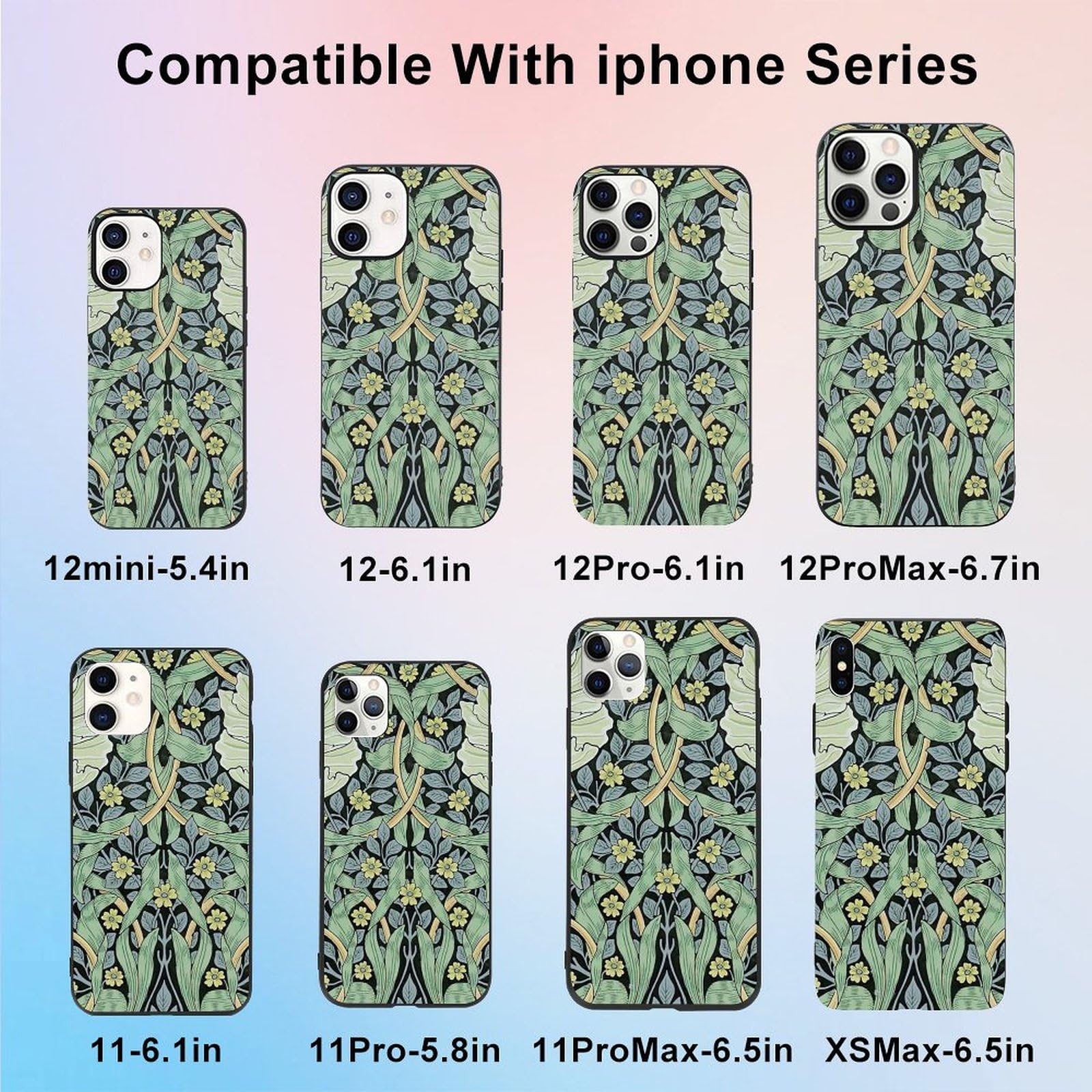 Amazon.co.jp: William Morris ウィリアム・モリス 花柄 iPhone11 対応