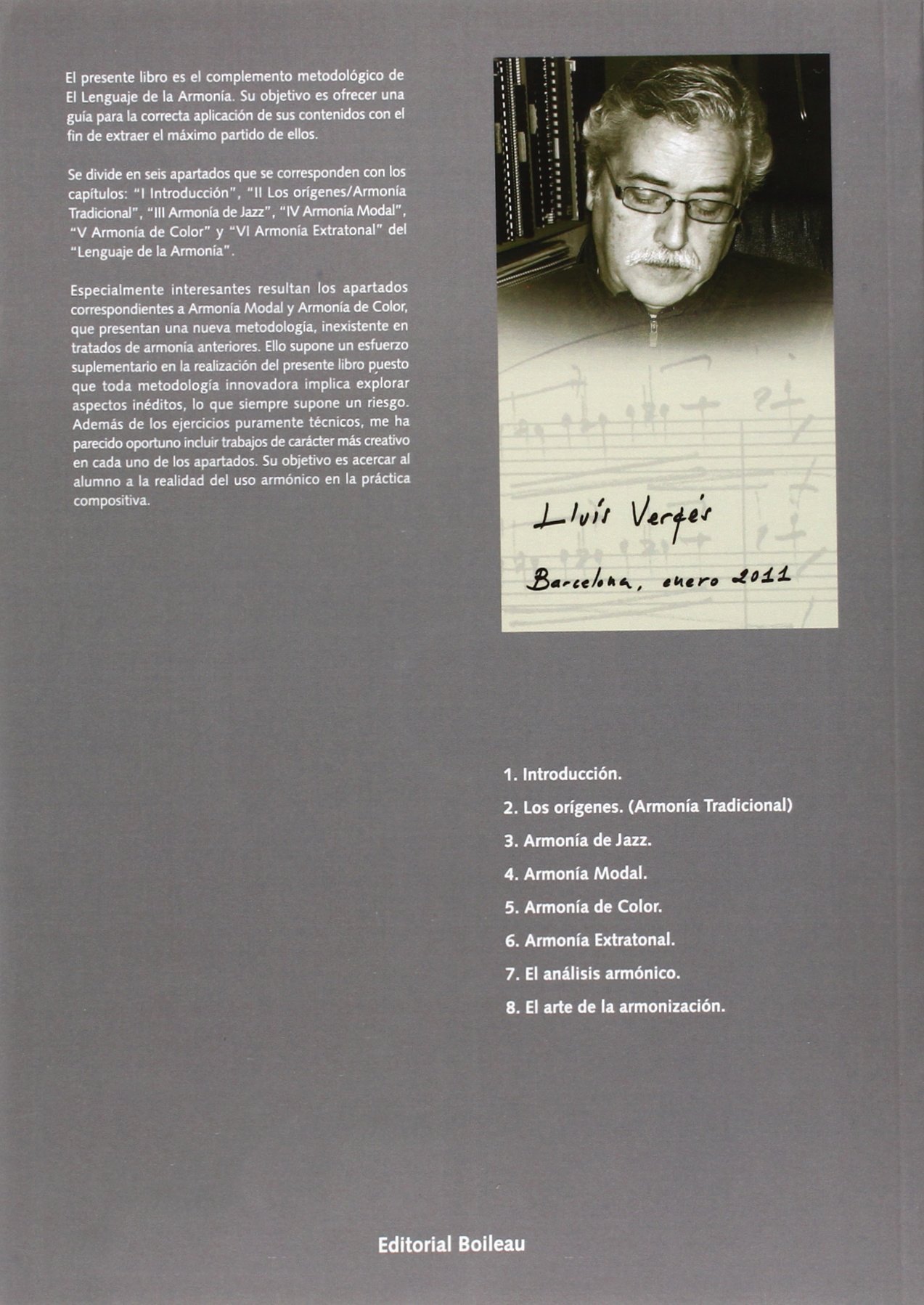 El lenguaje de la armonía. Libro de ejercicios: De los inicios a la actualidad