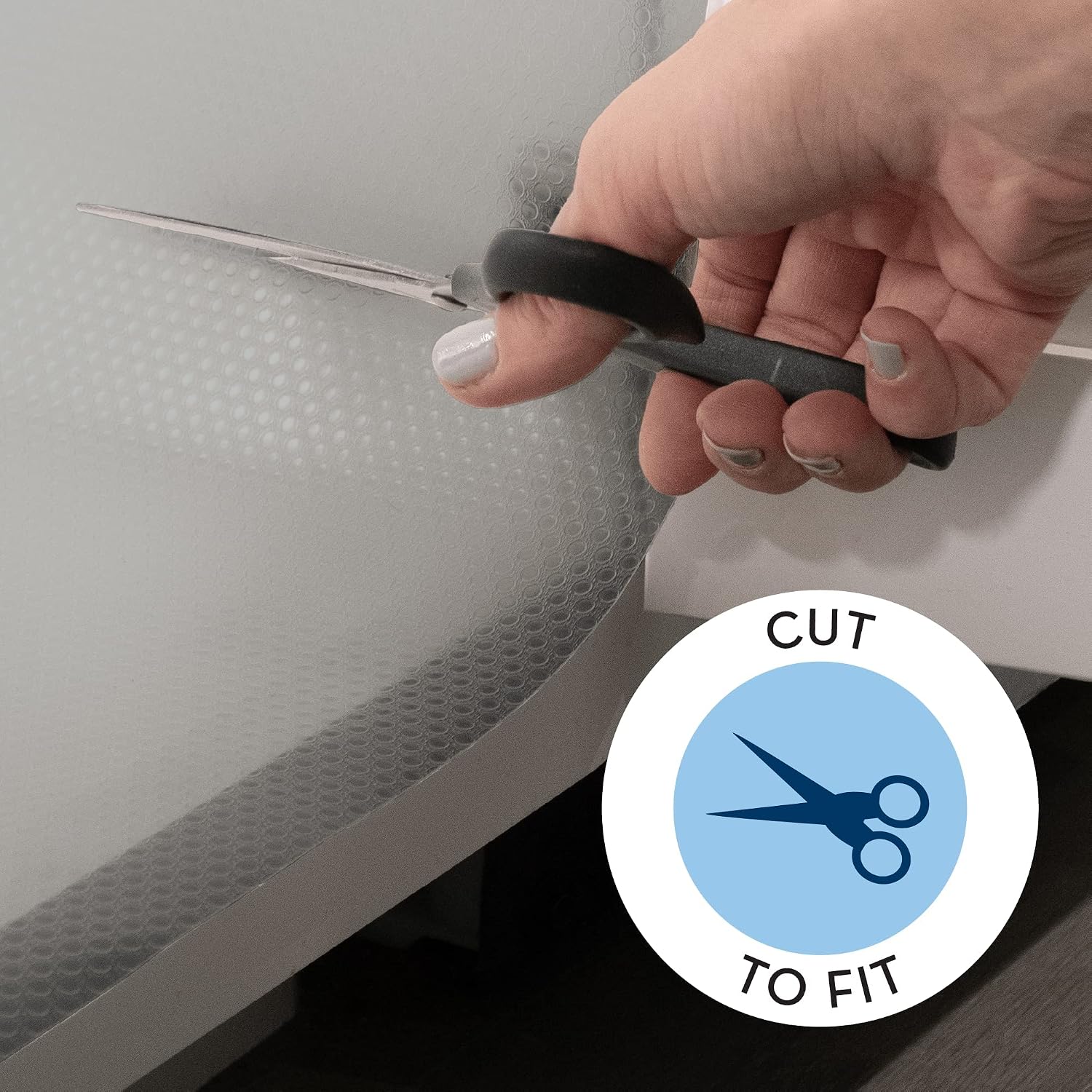 S&T INC. Under Sink Mat, Shelf Liners for Kitchen Cabinets Non Adhesive, Water Resistant and Plastic Kitchen Shelf Liner, Charcoal, 24 in. x 30 in.