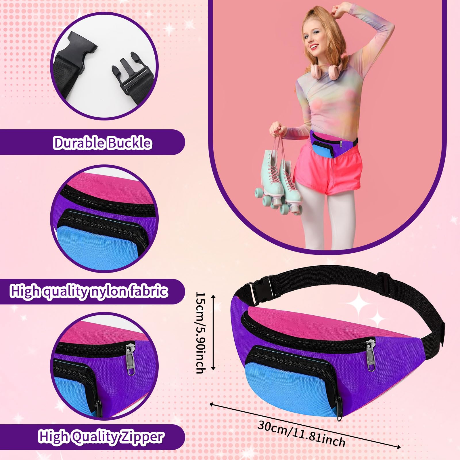 Dazzroi 80s Fancy Dress Costumes - Image 3