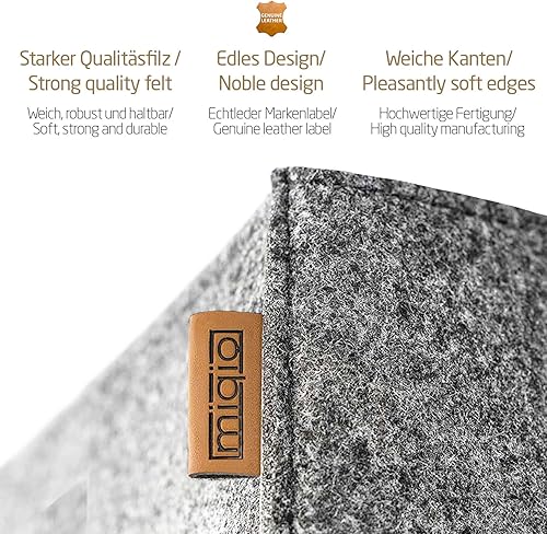 Miniatura 2 de Cestas de almacenamiento para estantes, fieltro y cuero, juego de 4 cubos, 12 x 12 x 12 pulgadas, cestas para organización de armario, cubos Kallax