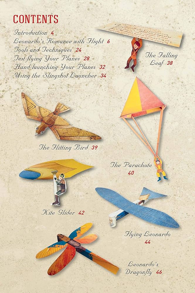 Amazon | Leonardo Da Vinci's Flying Machines Kit: Paper