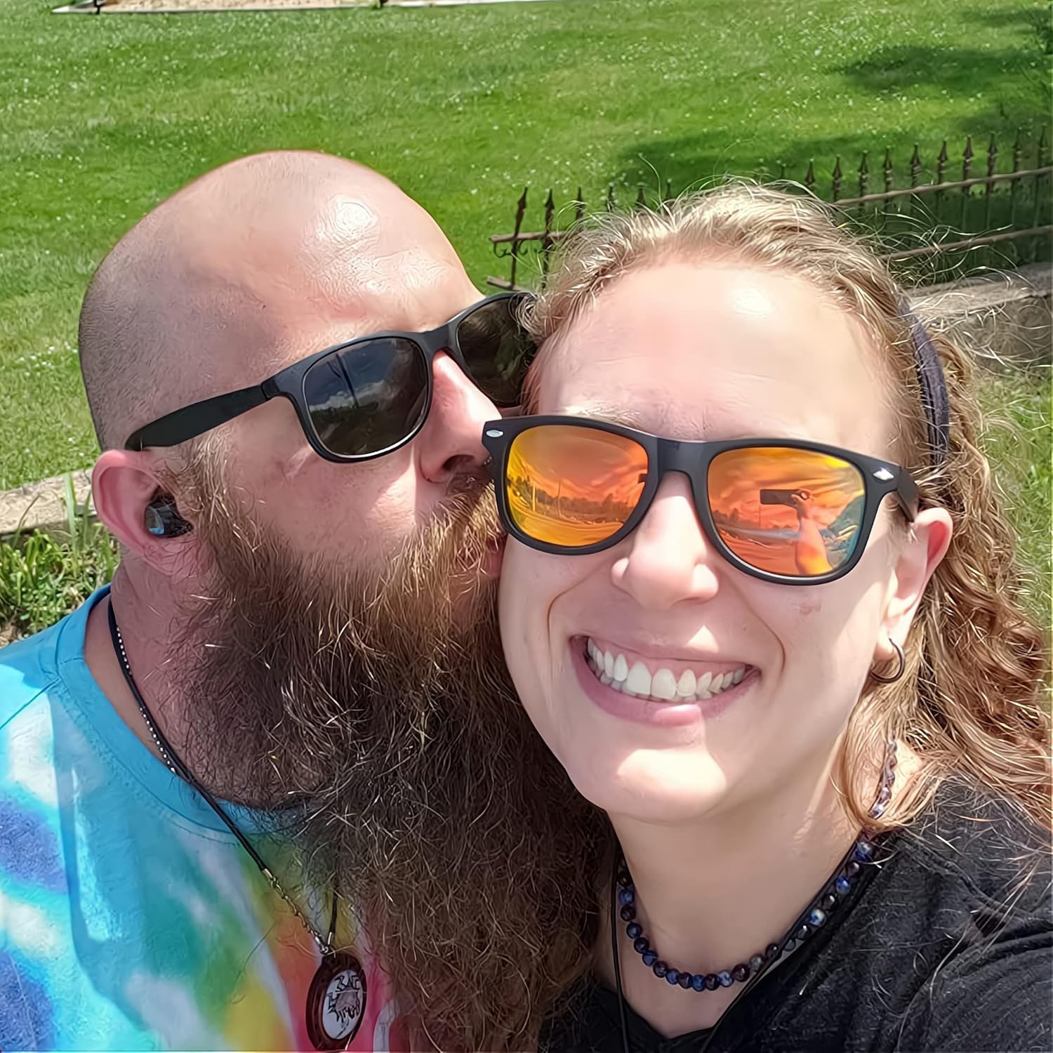 Fsmiling Mens Sunglasses Bulk Classic Sunglasses Pack Cheap Shades Glasses Cool Eyewear Set for Women-30Pack,Colorful Mirror - Image 3