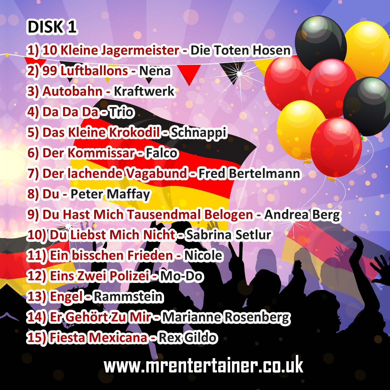 Mr Entertainer DEUTSCHE G. Die 30 Besten Songs German