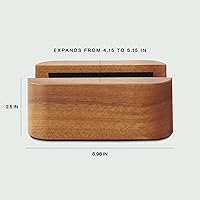 Vista 3 de Adjustable Dual Vertical Laptop Stand for Desk, Wooden Laptop Holder, MacBook Pro Stand, Wood Mac Air Dock
