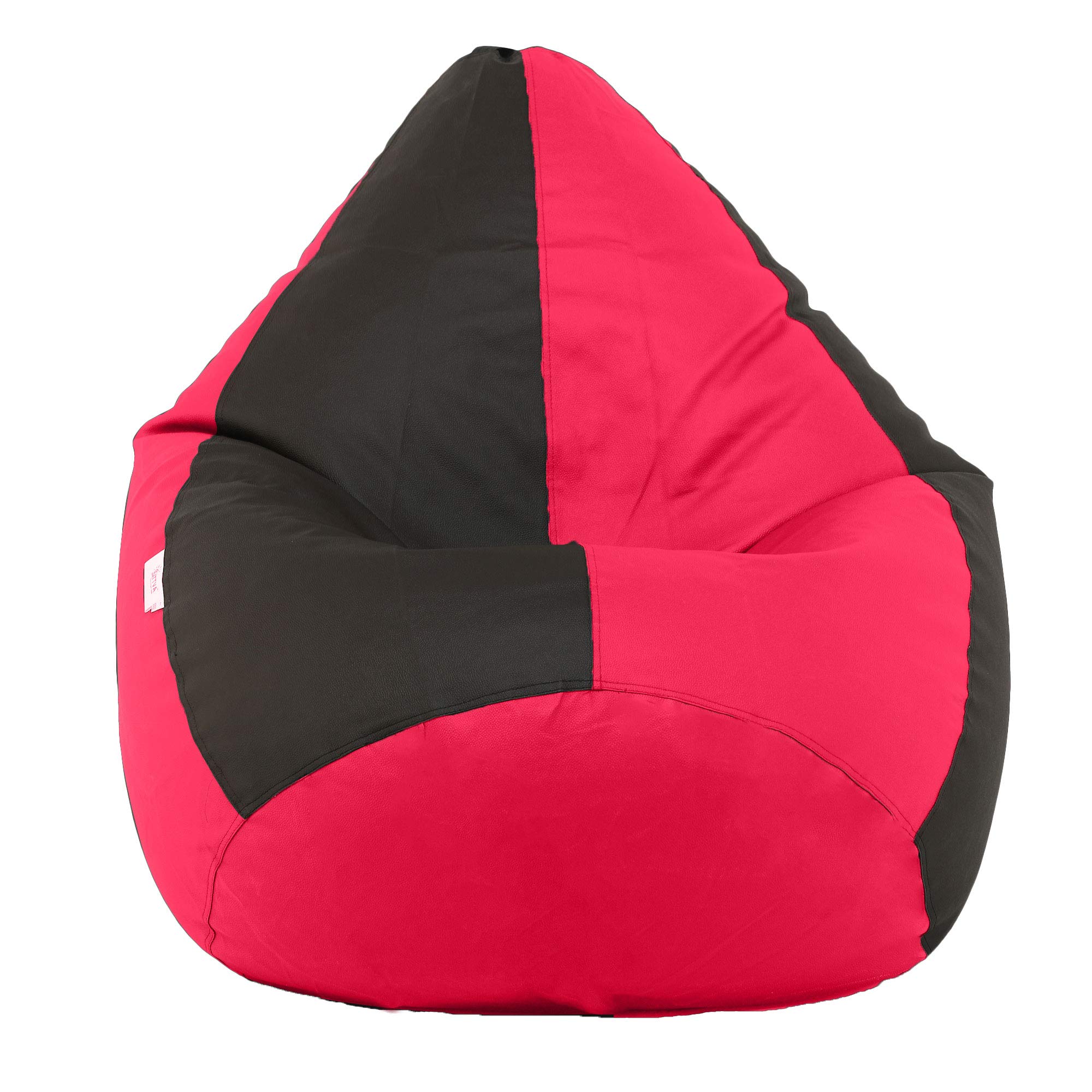 Sattva Classic Bean Bag Cover Without Beans XL Size Dual Colour - Black Pink-image-49